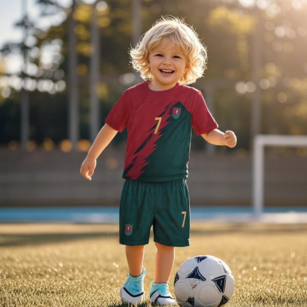 Boy's Soccer Jerseys for Kids Outdoors Football Team Training Uniform Kit Boys Girls Youth Child Sport Fan Jersey - Image 6