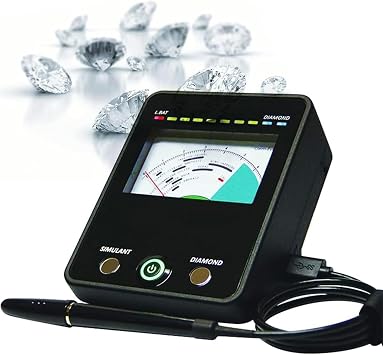 LED Indicator Gem Tester Diamond Moissanite Tester Automatic Calibration, Jewellery Selection, with Pointer Board and Indicator Light, Gemstone Tester