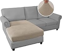 Vista 256 de H.VERSAILTEX 2025 New Sectional Couch Covers 8 Pieces Stretch Sofa Covers for Sectional Sofa Set Separate L Shaped Couch Cover for Both Left/Right