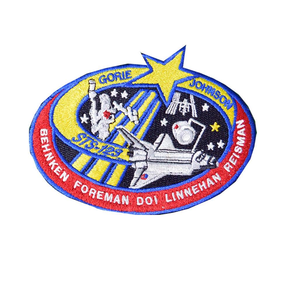 IRON ON Embroidered Patch STS-123 PATCH