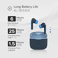 Vista 3 de myFirst Carebuds Auriculares para Niños - Auriculares Inalámbricos Bluetooth Verdaderos con Límite de Volumen de 85db, Micrófono, Estuche de Carga