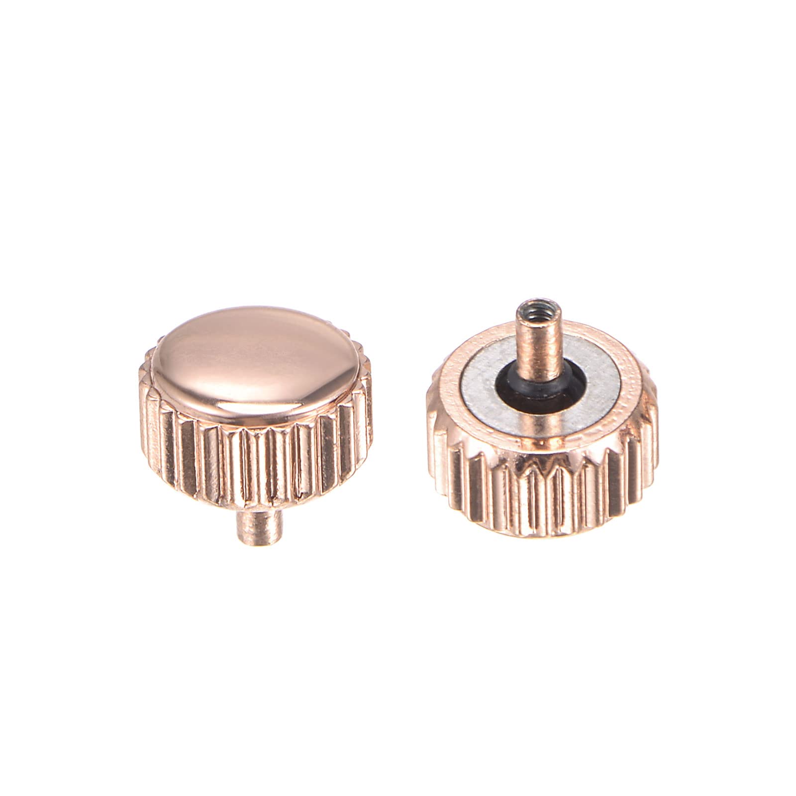 2Pcs 6mm Montre Couronne Longue Tige Montre Couronne 2mm ID pour Montre