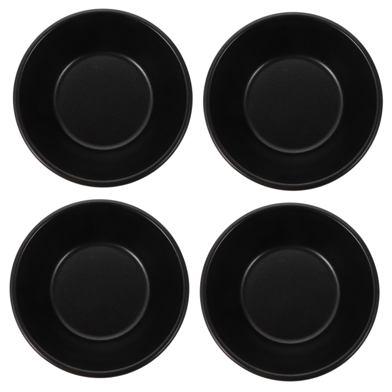 POPETPOP 5 Set Fudge Carbonio Antiaderenti E Profondi Per Torte Muffin Puddings E Cioccolatini Per Cucina E Nero 4 Pezzi * 5