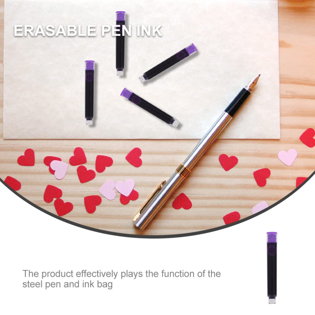 NUOBESTY 150Pcs Cartucce D' Inchiostro per La Penna Stilografica Purple Breve International Standard Generable Generric Generric Generable Cartucce per Calligrafia Belle Scuola Scuola