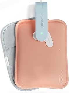 Caresmith Eon Premium Electric Hot Water Bag | Dual Insulation Silicon Technology Heating Pad | 6 Layers of Protection (Pearl Pink)