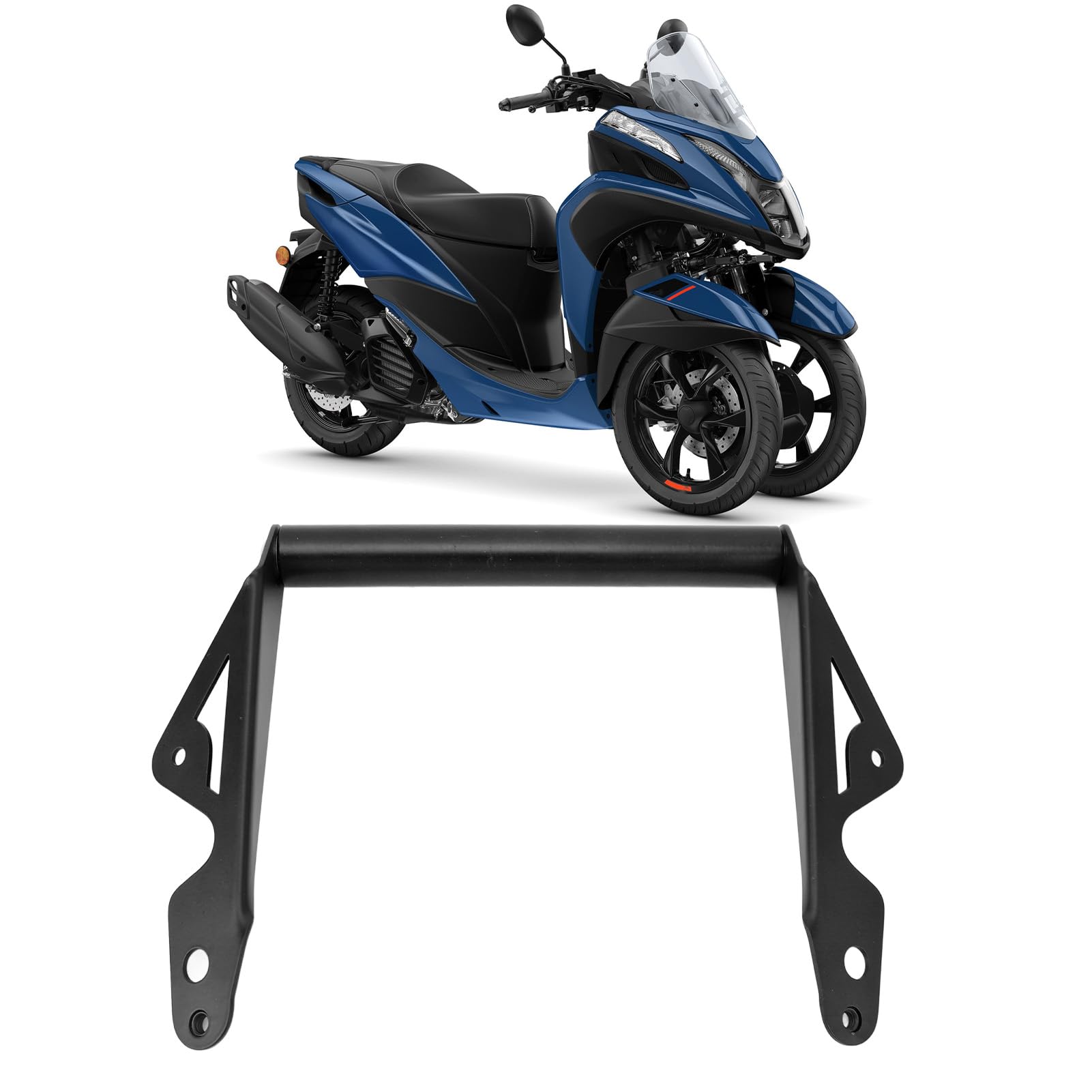 Staffa GPS, Staffa di Navigazione per Moto per Tricity 125 Tricity 155 Supporto per Telefono Cellulare per Piastra GPS per Telefono Cellulare