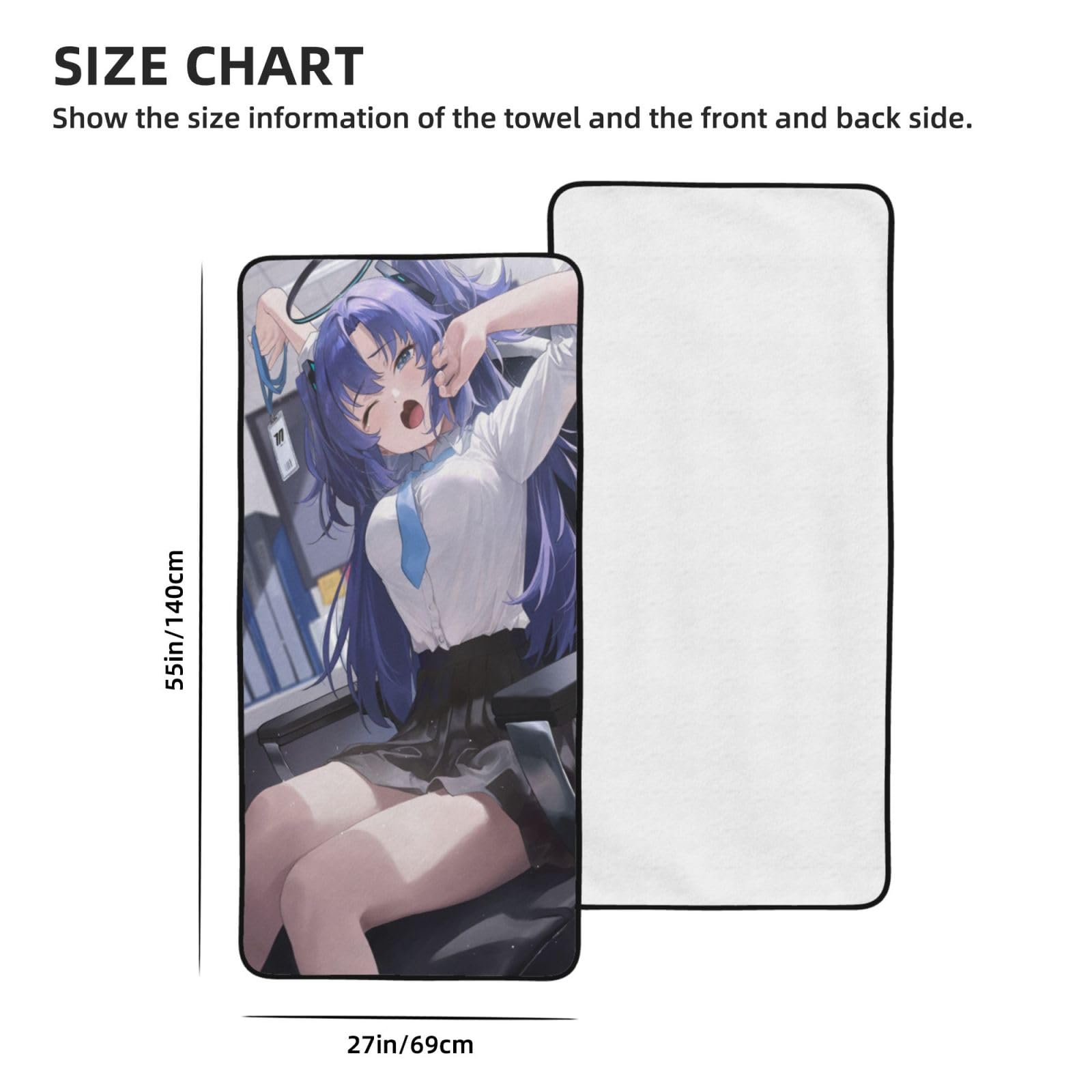 Amazon｜バスタオル ビーチタオル ブルーアーカイブ 早瀬ユウカ 1