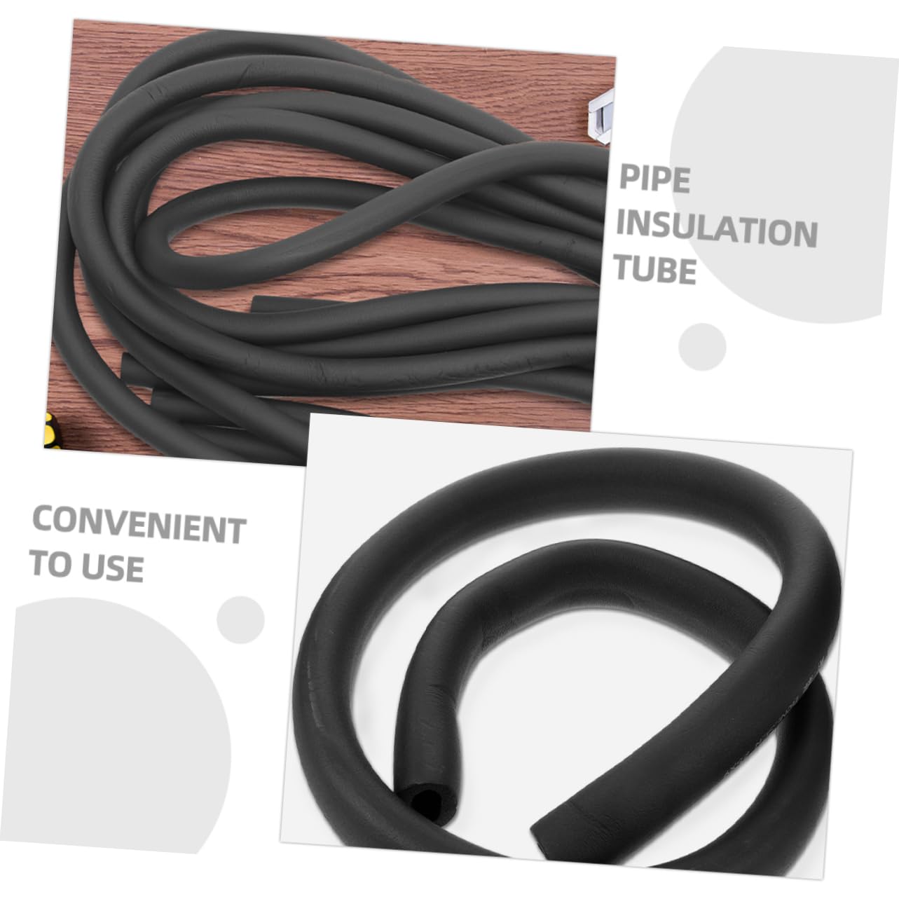 Hemobllo 5piezas Tubo Aislante Para Aislamiento Térmico De Aire Acondicionado Flexible y Para Instalaciones Exteriores y Protección Contra Temperaturas Extremas