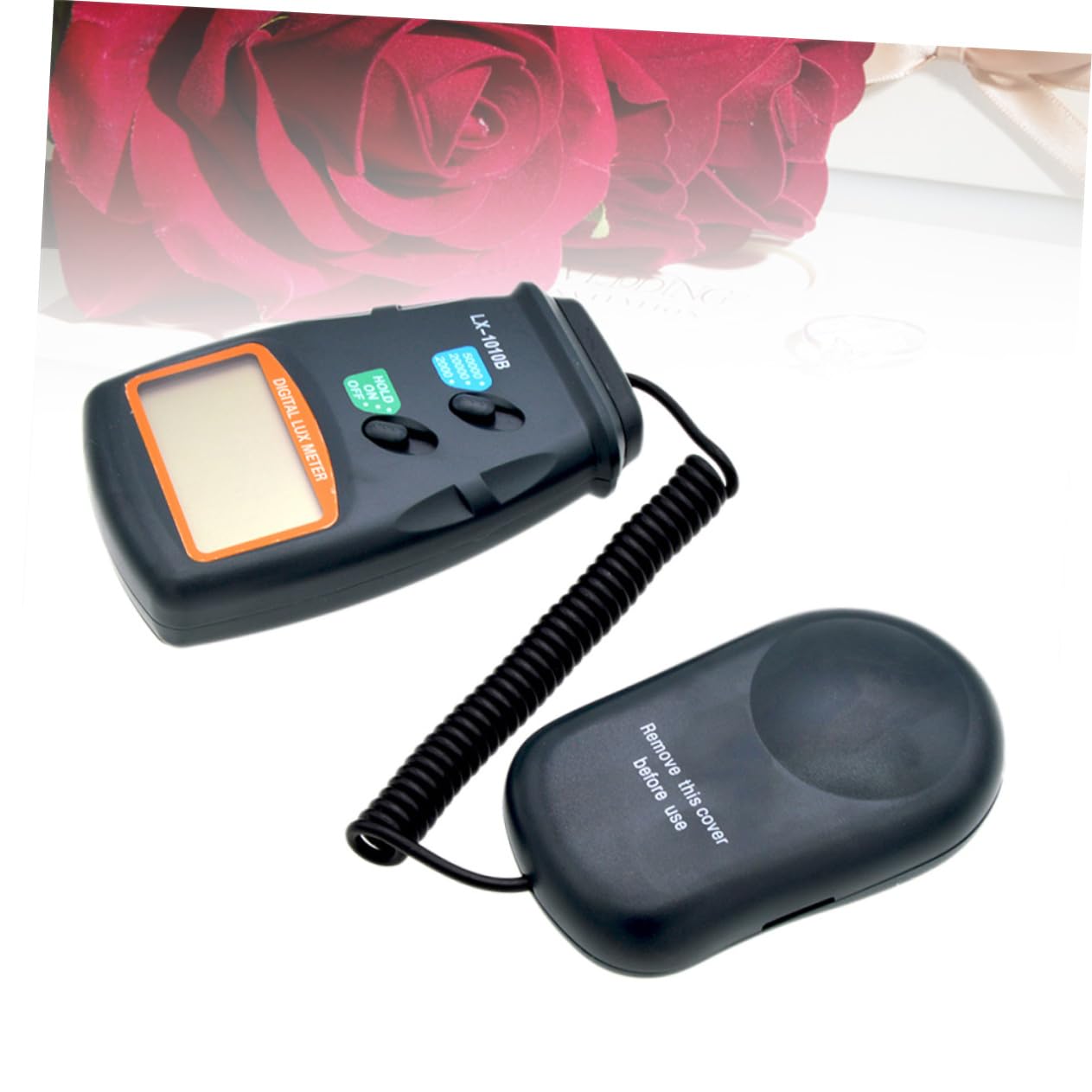 Mipcase Misuratore di Luce Portatile Lx1010b Display Digitale Lcd, Range di Misura 1-50.000 Lux, Design Compatto in Plastica Nero per Uso in Medico e Hotel