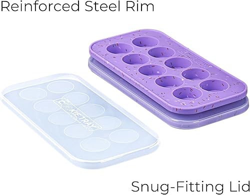 Miniatura 2 de Souper Cubes Bandeja de silicona para congelador de masa de galletas, perfecta para congelar y almacenar galletas, mini chocolates, mini bocados de