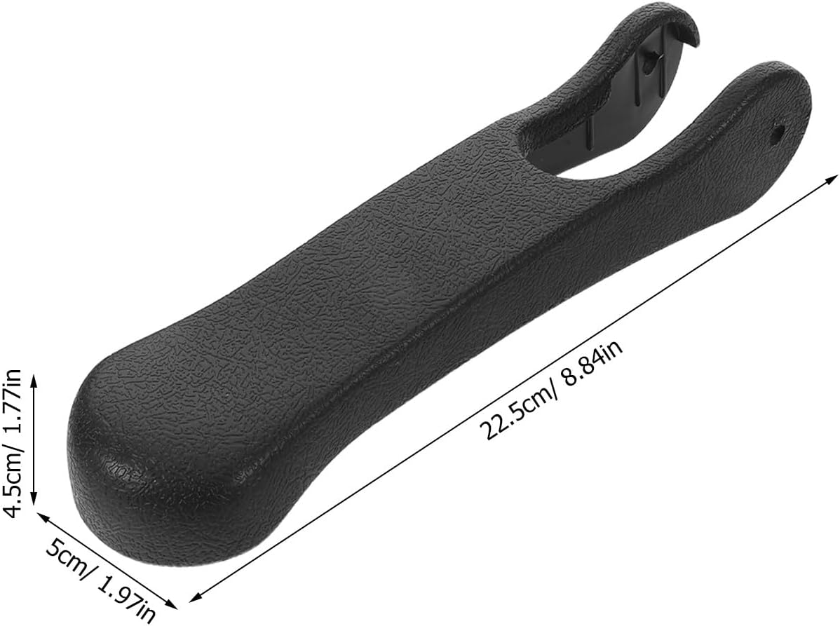 2pcs Shower Chair Armrest Pads - Padded Commode Arm Pads Parts - Replacement for Commode Chair Wheelchair Bathroom Stool - Easy Cleaning Black