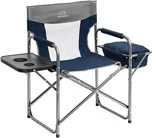 NCAA Penn State Nittany Lions Fusion Camping Chair – With Side Table, Cooler & 350 Lb Capacity