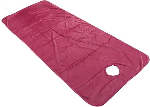 Miniatura 3 de Sábana de mesa de masaje, sábanas de salón de belleza, lavables a máquina, suave, exquisita, envoltura con agujero para el hogar (berenjena)