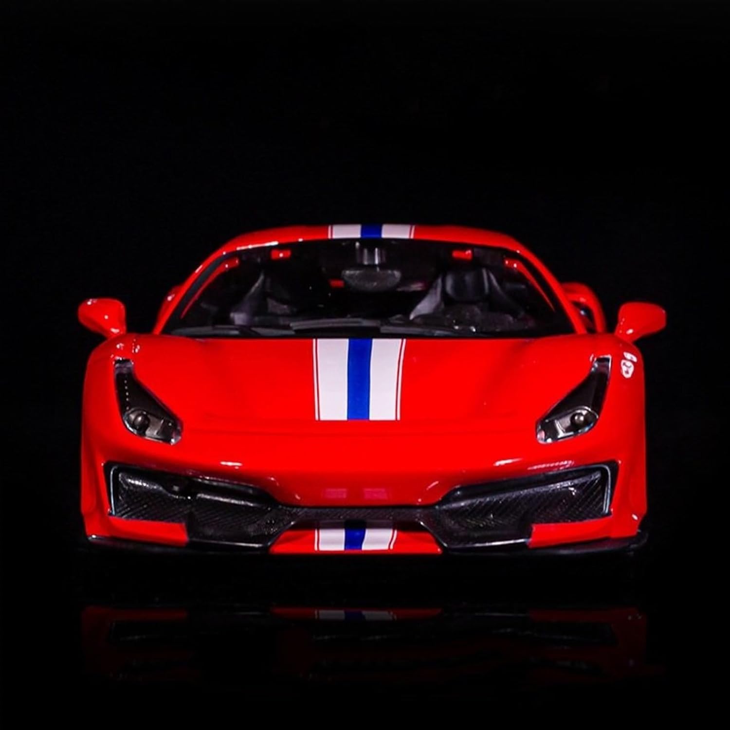 1:24 458 488 alloy racing car model red car model(488PISTA Blue)
