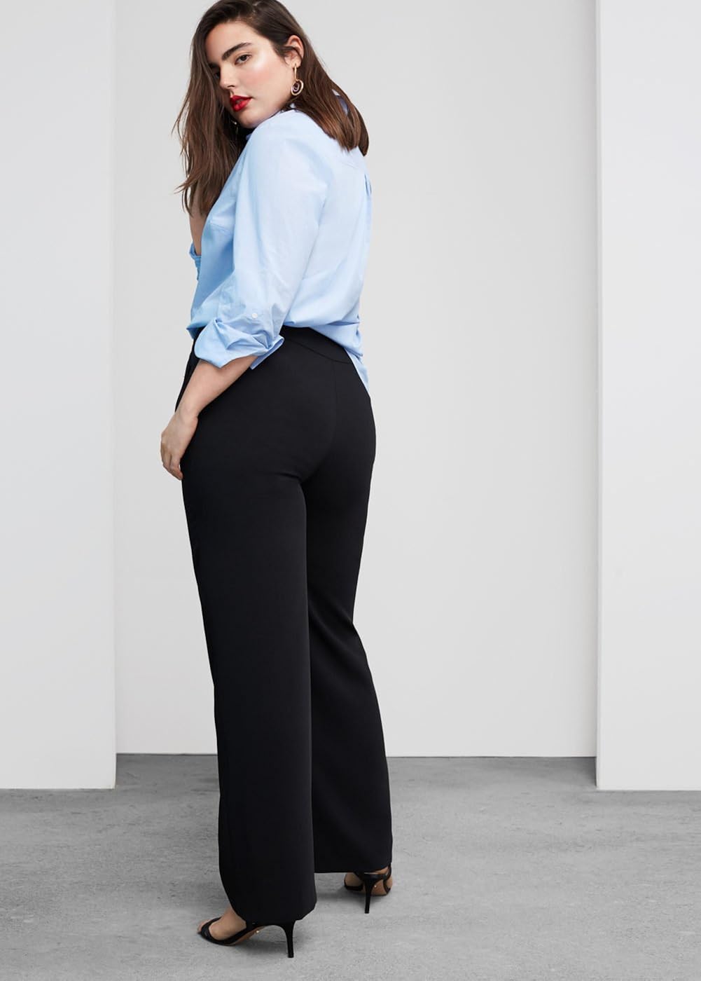 VIOLETA BY MANGO - Pantalón - para mujer negro negro 46: Amazon.es: Ropa