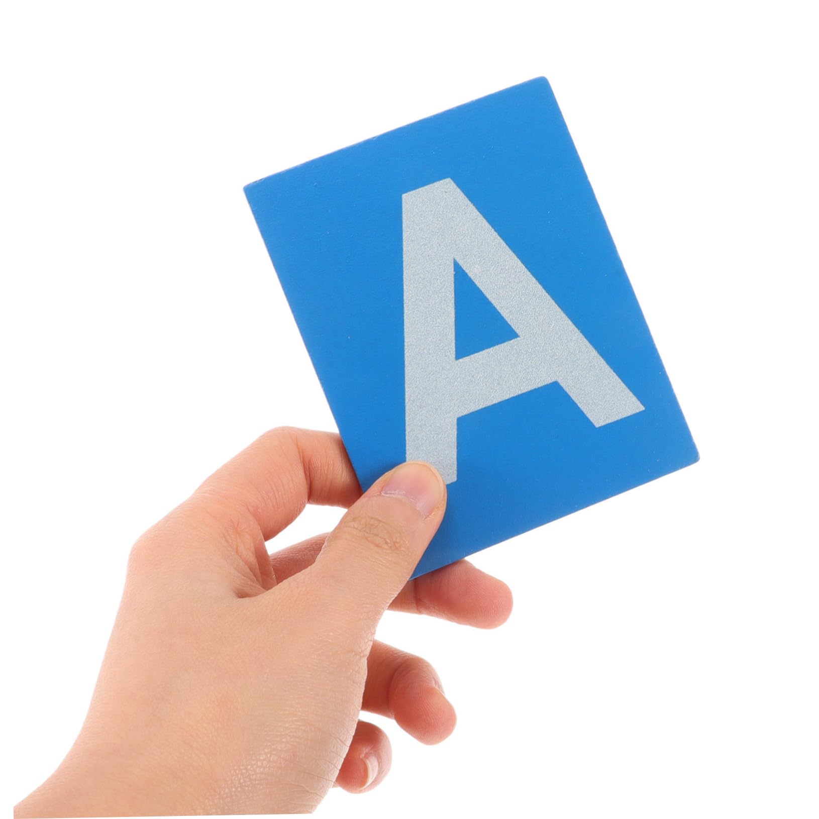 ERINGOGO Set Montessori di Lettere in Sabbia Colorata Rosso e Blu su Tavola di Legno per Ragazzo Ragazza, Materiale Educativo per Sviluppo Linguistico e Apprendimento a Casa o Asilo