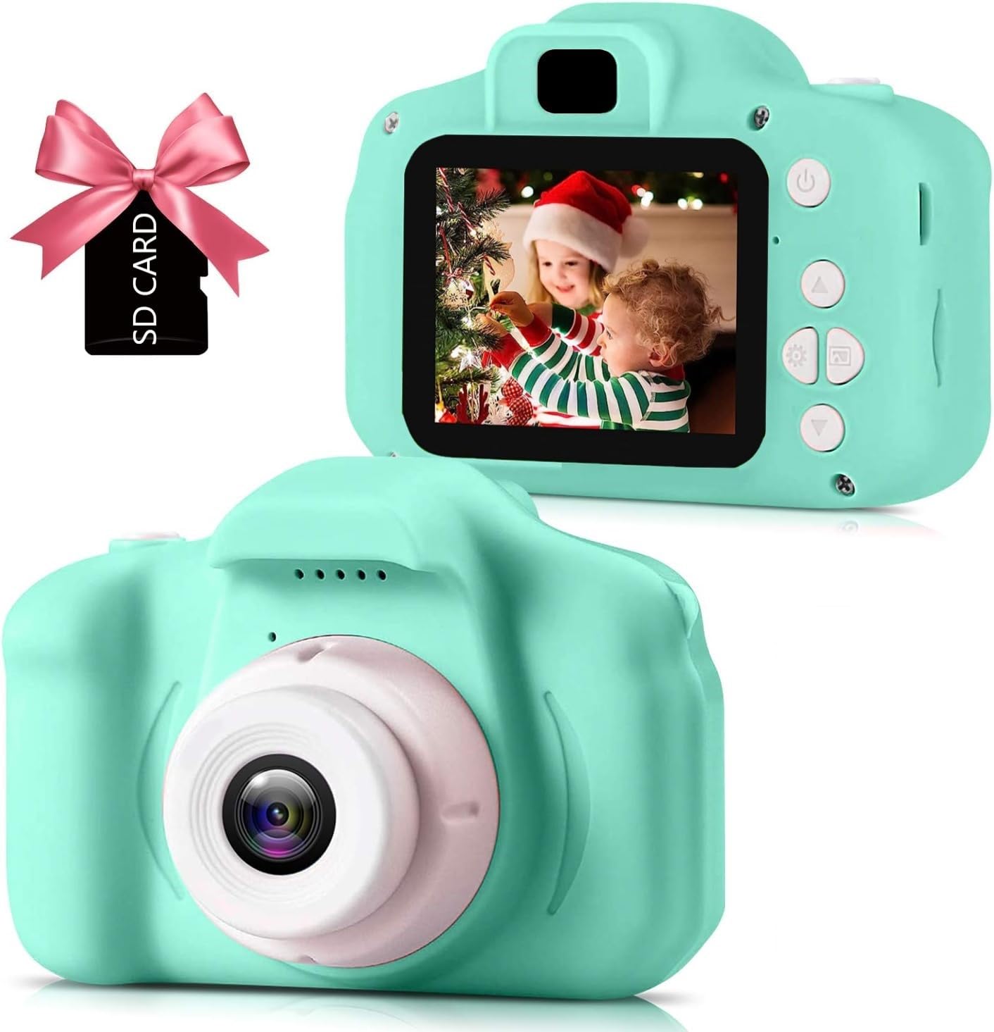 CADDLE & TOES Kids Camera for Girls Boys,Kids Selfie Camera 13MP 1080P HD Digital Video Camera for Toddler,Christmas Birthday Gifts for 4+ to15 Years Old Children (Green Camera with SDCard)-picture-15