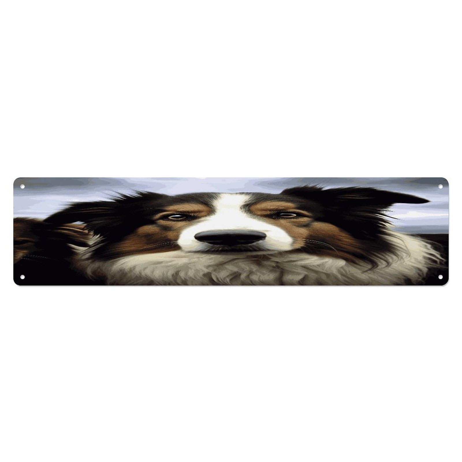 Adfgyerh Style Sheep Dog Wall Decor Aluminum Waterproof. Plaque, Practical Gift,Sign 15.7X3.9 Inch Poster,For Home, Office, Business, Garage– Indoor/Outdoor