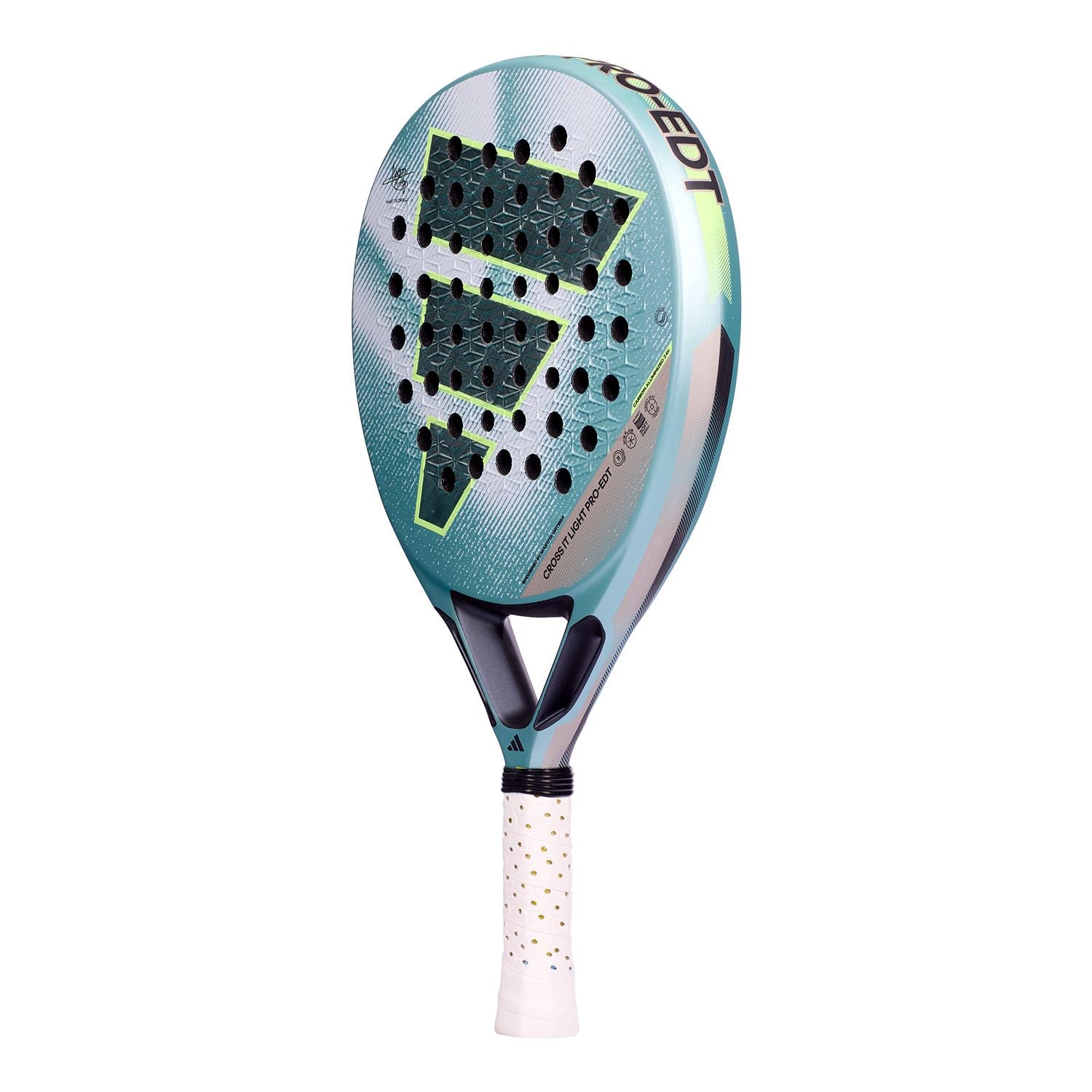 Pala de Padel adidas Cross It Pro EDT 2026 Marta Ortega, Azul, Forma Redonda, Goma eva Soft Energy, Fibra Carbon aluminized 24k