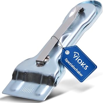 Metal scraper for VIOKS Bosch 00087670, ceramic hob replacement, glass ceramic scraper, kitchen and vignette remover - including glass scraper, ceramic hob scraper, blade