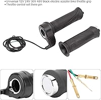 Vista 2 de Acouto Acelerador eléctrico, empuñaduras de mango de acelerador de bicicleta eléctrica, empuñaduras de acelerador y cable de agarre para bicicleta