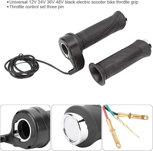 Miniatura 2 de Acouto Acelerador eléctrico, empuñaduras de mango de acelerador de bicicleta eléctrica, empuñaduras de acelerador y cable de agarre para bicicleta