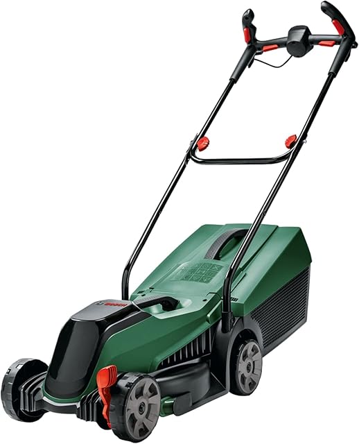 Bosch Cordless Lawnmower CityMower 18V-32-300 (18 Volt, Without Battery, Brushless Motor, Cutting Width: 32 cm, Lawns up to 300 m², in Carton Packaging)