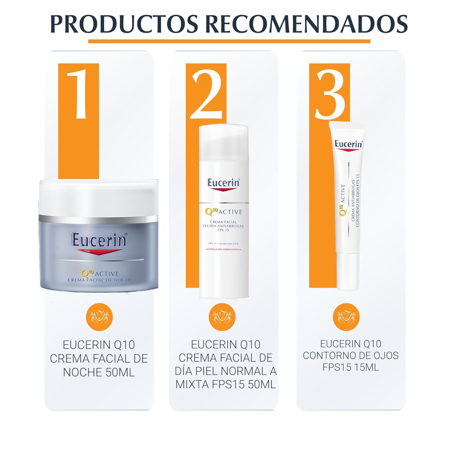 Eucerin Q10 ACTIVE Crema de Noche (50 ml), crema de cara antiarrugas e hidratante para piel sensible, fórmula enriquecida con Coenzima Q10 y Manteca de Karité, regenera la piel mientras duermes
