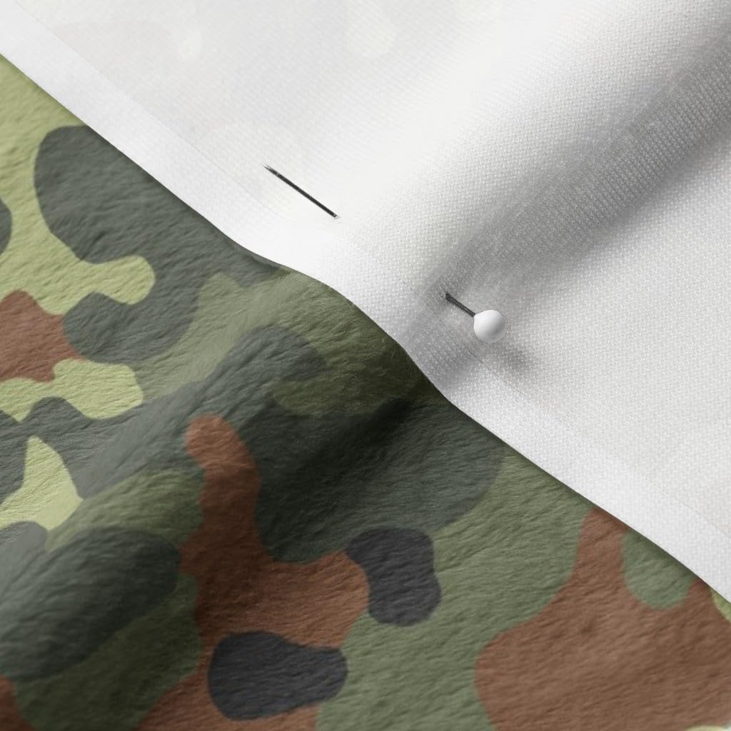 Spoonflower Fabric - German Camo Camouflage Hunting Green Forest Printed on Minky Fabric by The Yard - Sewing Baby Blankets Quilt Backing Plush