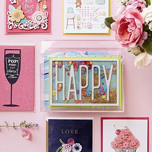 Hallmark Signature All Occasion Card Assortment With Lucite Card Organizer Box (6 Greeting Cards With Envelopes And 4 Blank Dividers) #TOP4