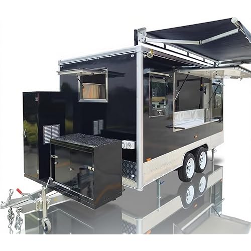 Food Trailer & Food Truck Starter Kit – Lightweight, Fully Equipped with Serving Window and Essential Kitchen Equipment, Perfect for Mobile Food Business Owners, Catering, and Street Food