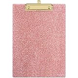 Piasoenc Acrylic Clipboard, Fashion Bling clipboard, Stardard Letter Size Clipboard with Low Profile Gold Clip, A4 Size 12.5' x 9', Cute Clipboards for Kids, Students, Nurse, Contractor, Artist