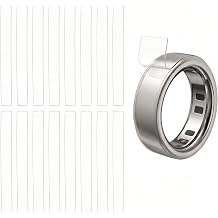16 Pack for Oura Ring Gen 4/4 Ceramic/Gen 3 Skin Cover, Scratch-Resistant Ultra Thin & Clear Invisible TPU Protective Film for Oura Ring 4 Cover - Clear Size 9/10/11/12