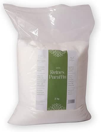 Materialix Poudre De Cire De Paraffine Pour Bougies 1 Kg - Cire De Bougie De Qualité Premium, Faible Teneur En Huile