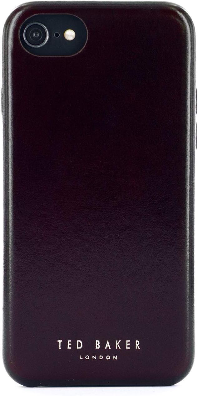 Suреr Brаndѕ Ted Baker [Real Leather Fashion MIDOC Real Leather Case for iPhone 8/7 / 6, Protective Cover for Professional Mens/Guys for iPhone 8/7 / 6 - Black Cherry