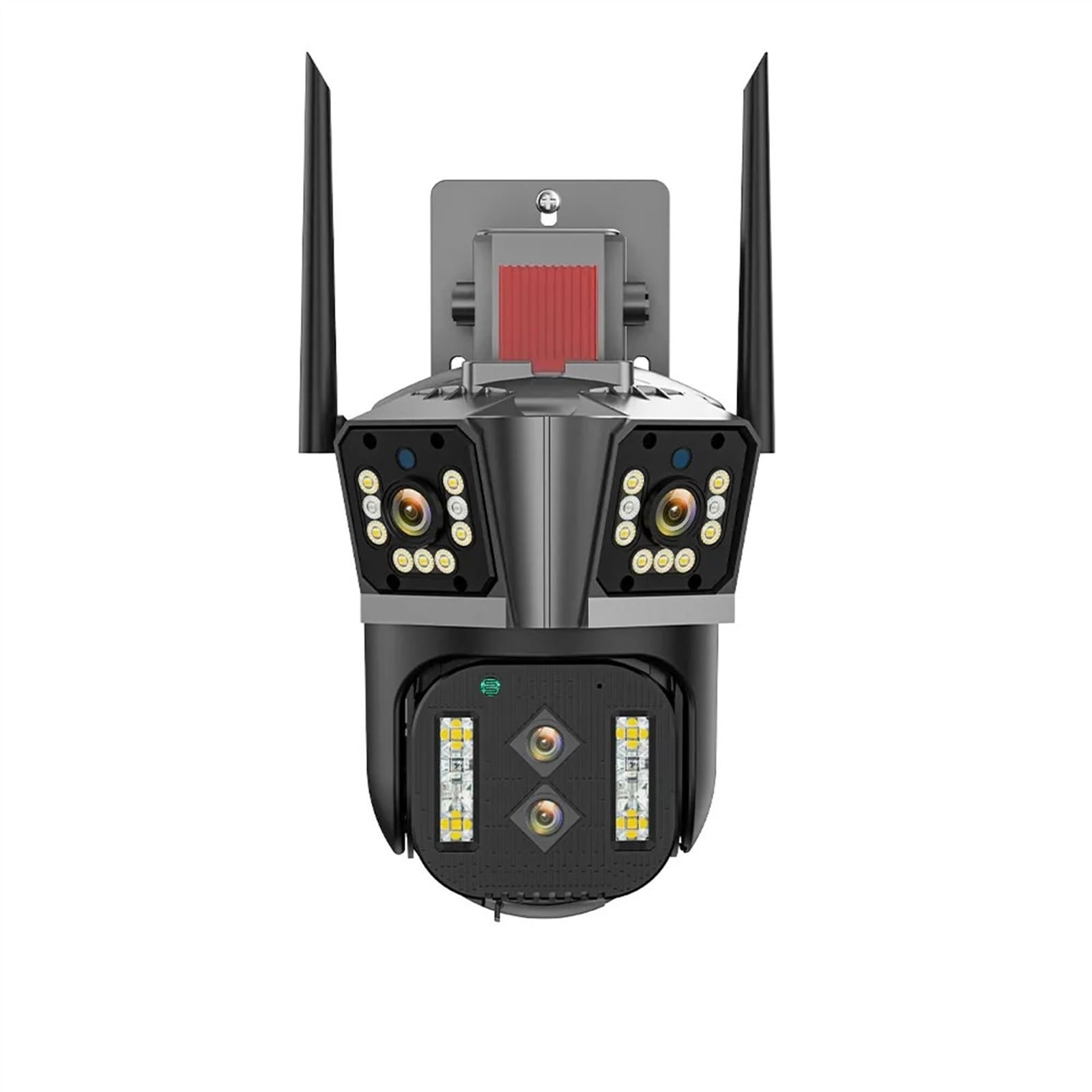 CVFRDD 6K HD IP Camera 16MP 10X Hybrid Zoom Auto Tracking PTZ Camera Outdoor Four Lens Three Screen Security Cam 4K Surveillance(6K Camera)