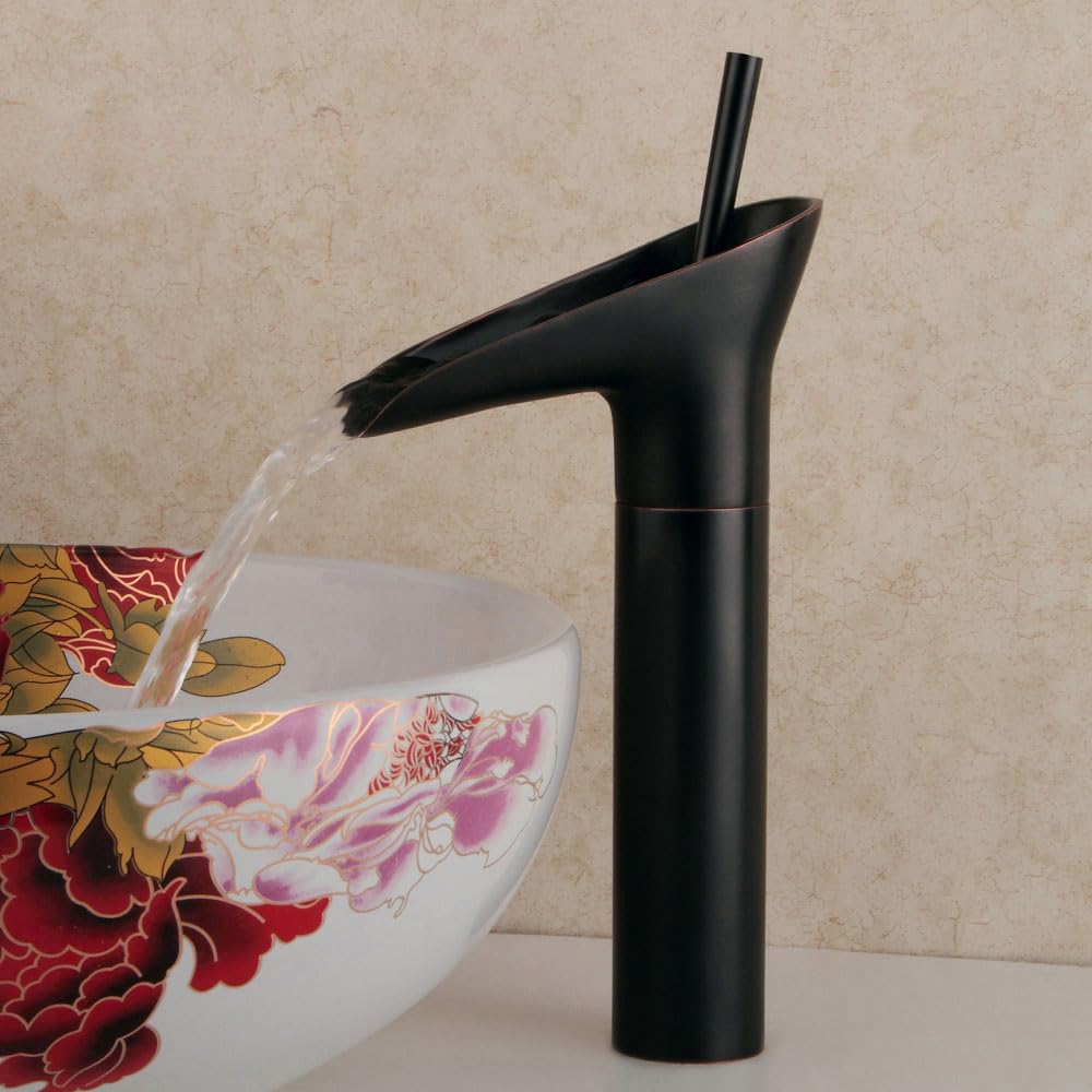 Grifo mezclador de cascada con acabado premium Orb para lavabo de diseño moderno GZ-8007