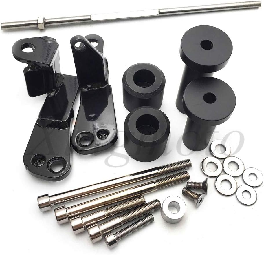 No Cut Frame Slider Protector for 1999-2007 for Suzuki Hayabusa GSX1300R GSX-R Black