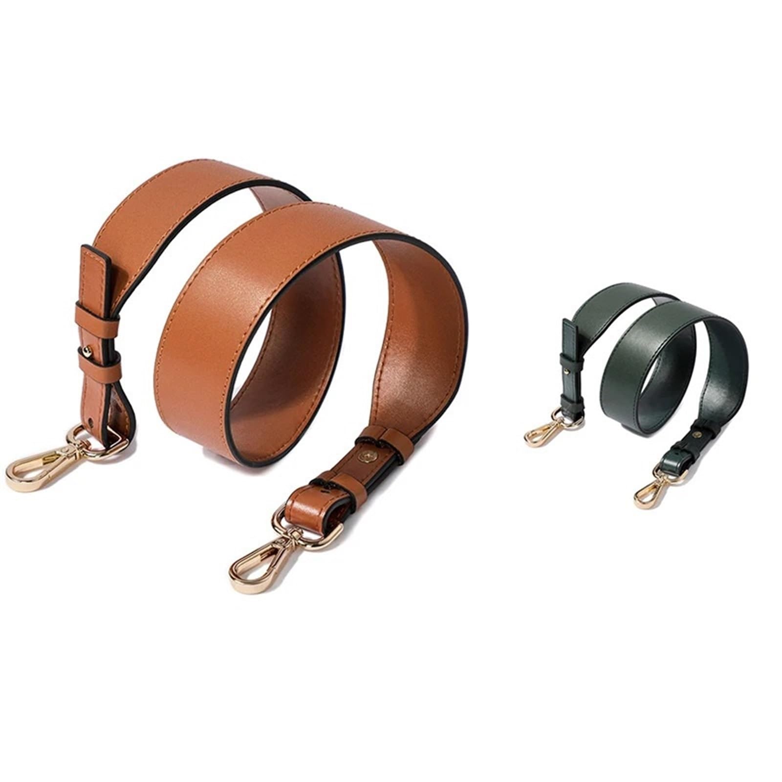Bolso de Hombro de Cuero Desmontable con Correa Ajustable, Asas for Bolsos, Hebillas for cinturón de Repuesto, Ancho de 3,8 cm para bandoleras(Orange)