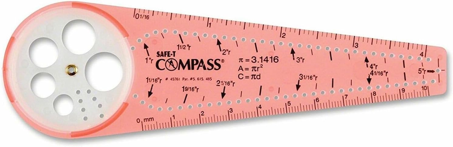 Learning Resources SAFE-T Compass, Blister Card, Pink Orange