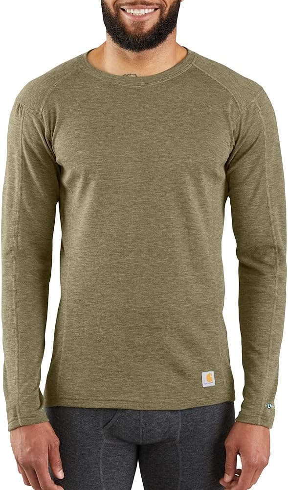 Carhartt Men's Base Force Heavyweight Polyester-wool Crew Layer Top