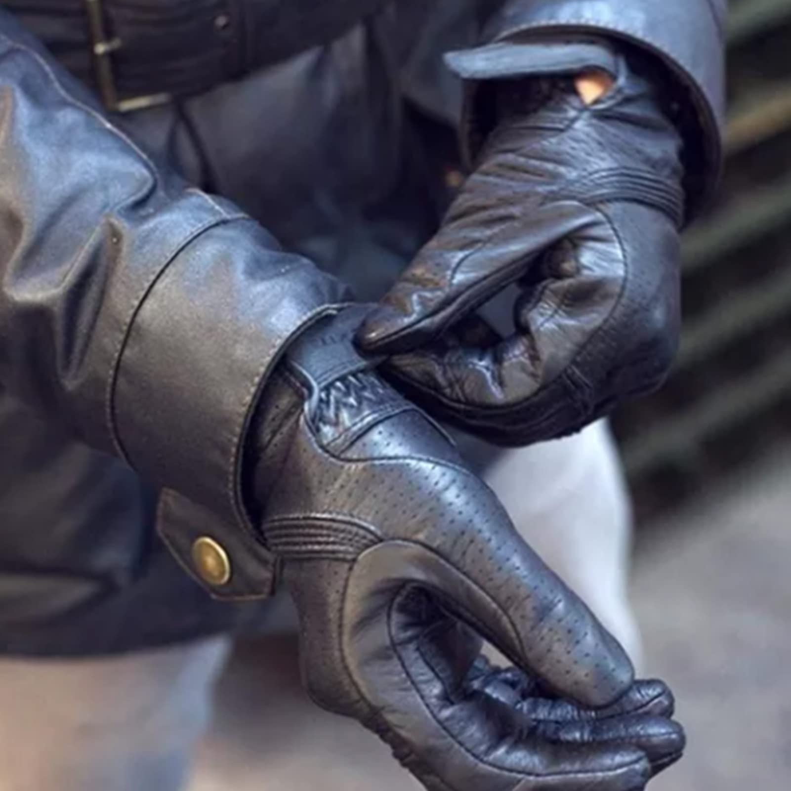 RiToEasysports de Motocicleta, de Cuero de Cuero Completo Protector contra la Motocicleta Callejera para Hombres y Mujeres