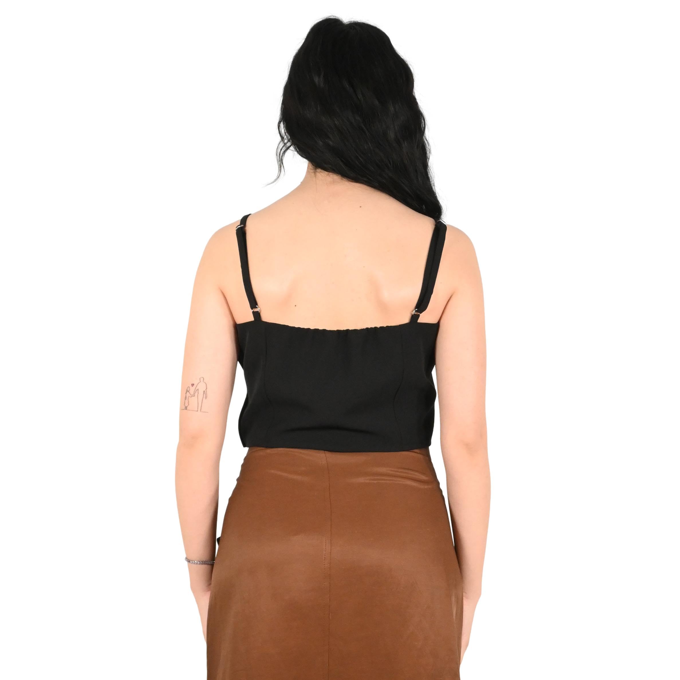 Kontatto top donna nero MA6031F