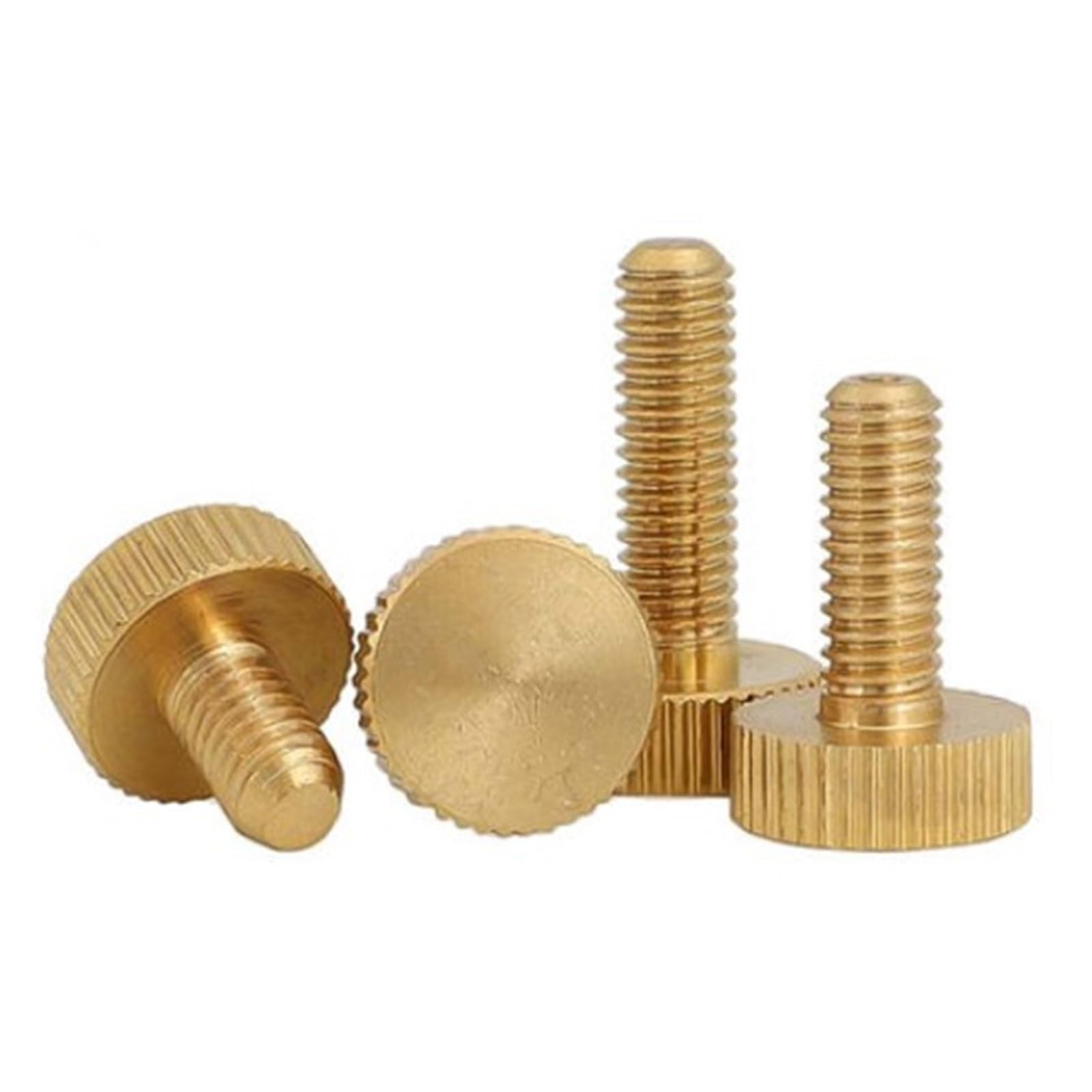 Vis moletée en laiton M4x16 pour serrage manuel de précision lot de 20 pièces