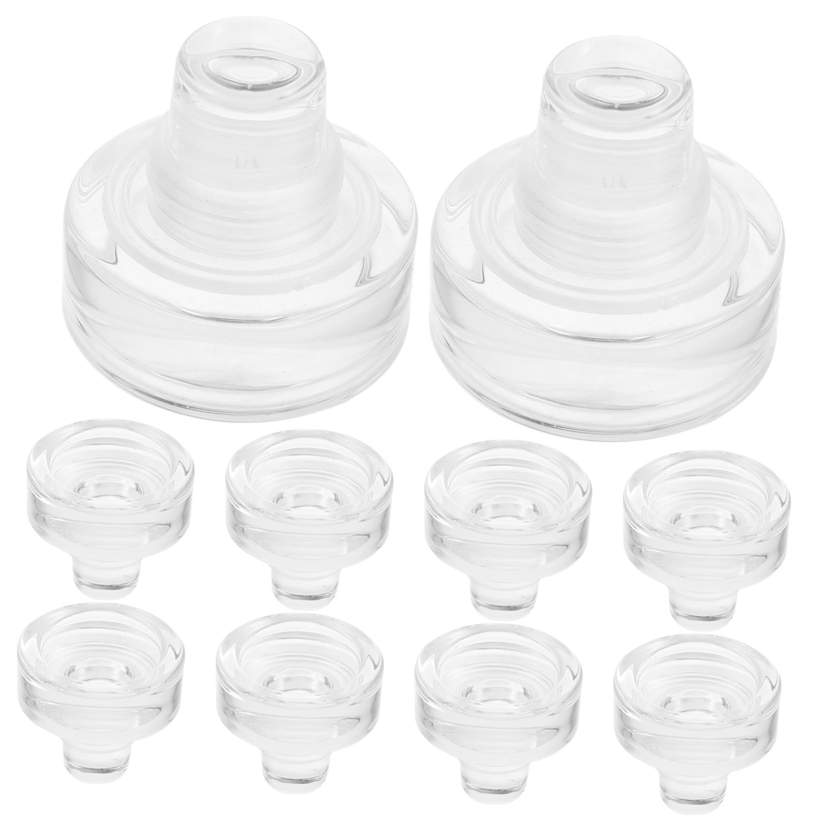 VILLCASE 10 Tappi per Bottiglie di Vino in Vetro e Silicone, T Shaped Riutilizzabili, Senza Sapore, per Casa, per Mantenere Le Bevande Fresche