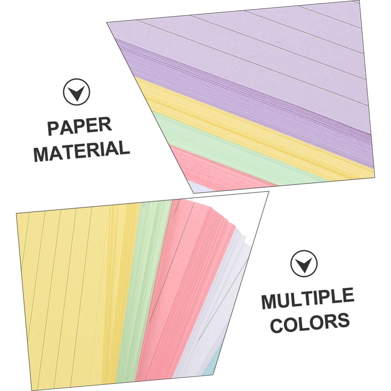 300feuilles Fiches De Discours Papier Petite Fiche Pour Écriture Blocs-notes Portables Cahiers Enregistrement Pour Mémos Papiers Index Pour Réunions