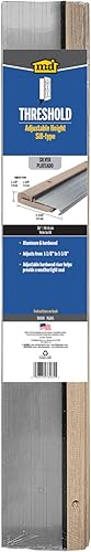 Miniatura 5 de M-D Building Products 76265 4-916 pulgadas x 1-18 pulgadas x 36 pulgadas. Umbral ajustable plateado de aluminio y madera dura