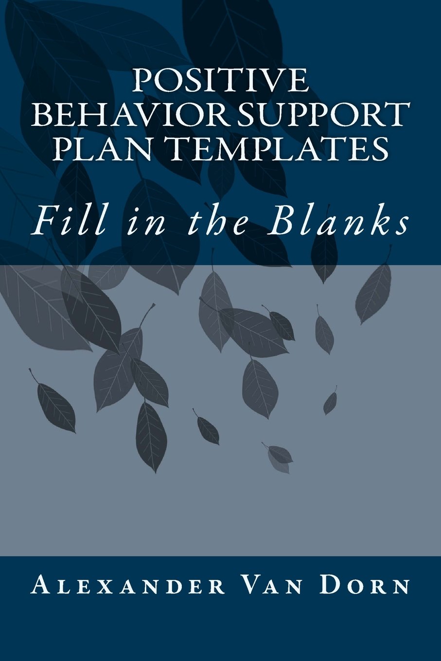 POSITIVE BEHAVIOR SUPPORT PLAN TEMPLATES: Fill in the Blanks (The Alexander Van Dorn Positive Behavior Support Series) Paperback – August 2, 2016