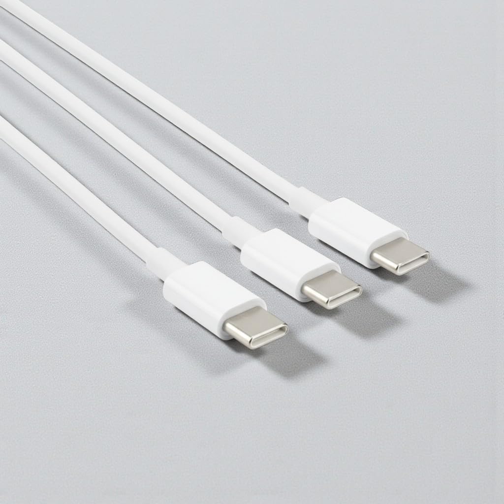 20W USB C to USB Cable [3 Pack] İPhone 17 16 15 Fast Charcing Cable 3ft Long USB C to USBC Power Cord for İphone 17 Air/16/15 Pro Plus Pro Max MacBook Pro Air/Ipad pro 12.9/11 Airpods 4 (White) image 5