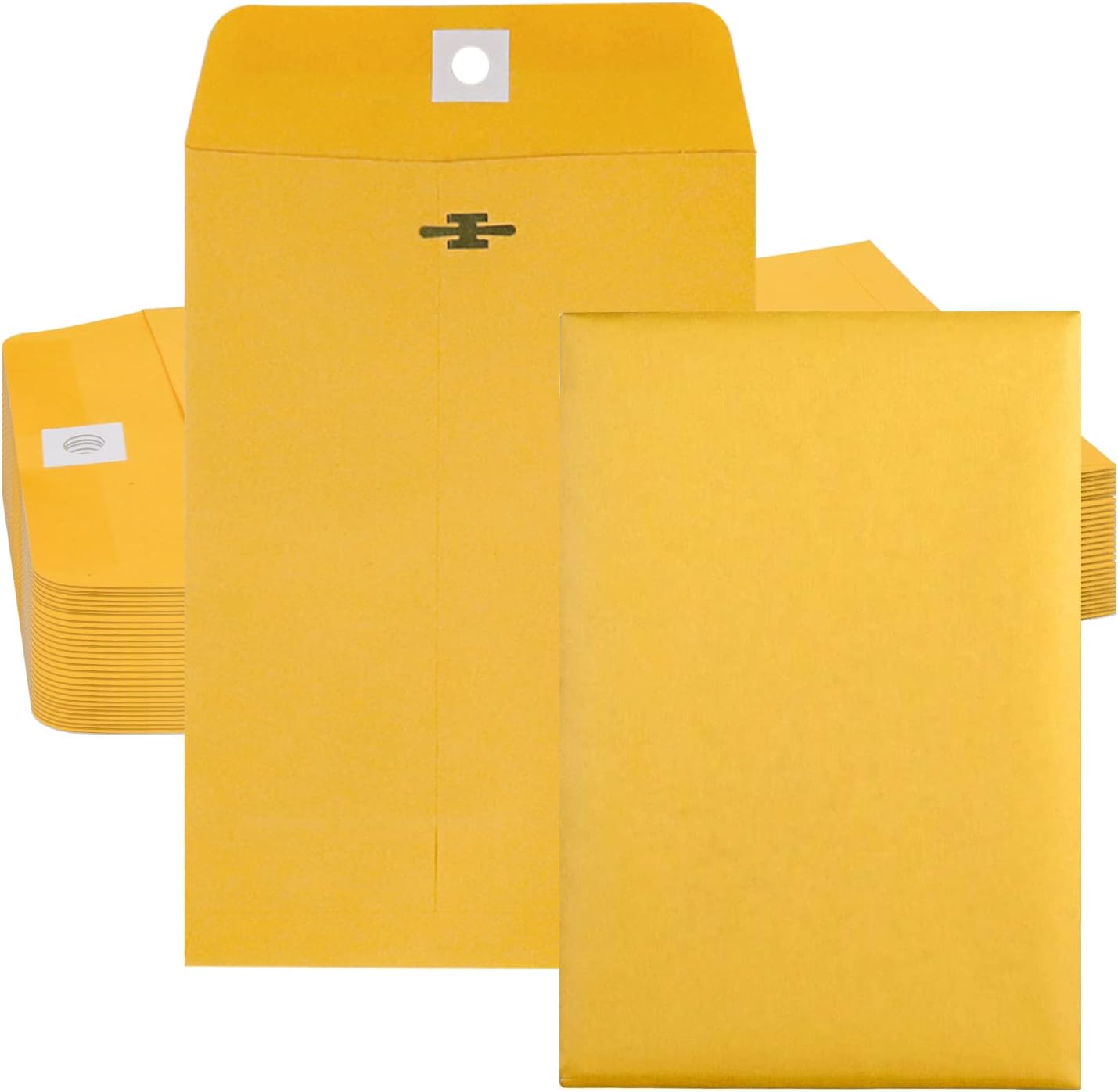 6” x 9” Clasp Envelopes with Gummed Seal Brown Kraft